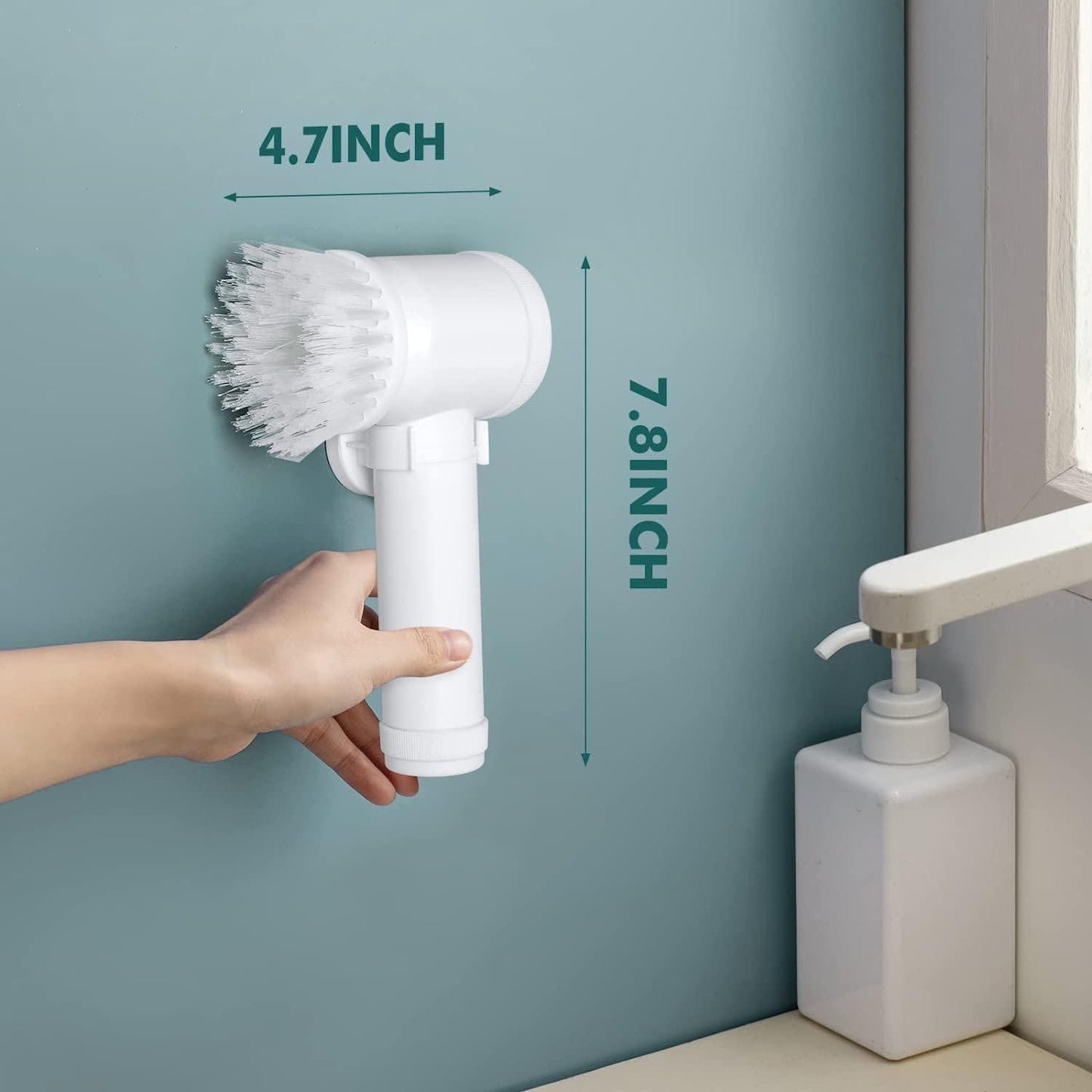 🧼 5 in 1 Handheld Bathroom Cleaning Brush – Deep Cleaning Now Made Easy!
