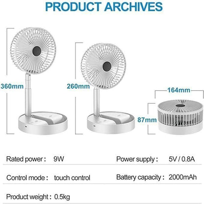 Mini Handheld Portable USB Fan | Rechargeable Cooling Fan for Travel & Home Use