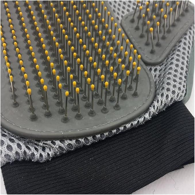 Stainless Steel Pet Grooming Glove – Gentle Deshedding Brush for Happy Pets 🐶🐱