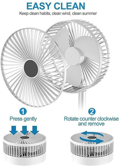Mini Handheld Portable USB Fan | Rechargeable Cooling Fan for Travel & Home Use