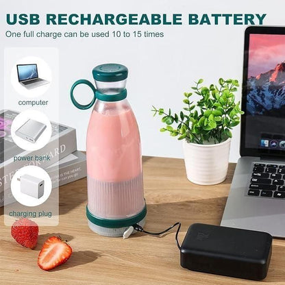 Travel Portable Mini USB Rechargeable Juice Blender | On-the-Go Smoothie & Shake Maker