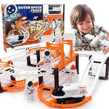 Astronaut Spaceship Track Set – Outer Space Adventure Toy for Kids