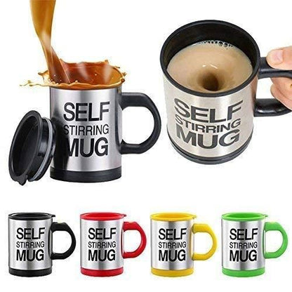 Self Stirring Coffee Mug – Automatic Mixing Cup for Coffee, Tea & Hot Chocolate Lovers ⚡