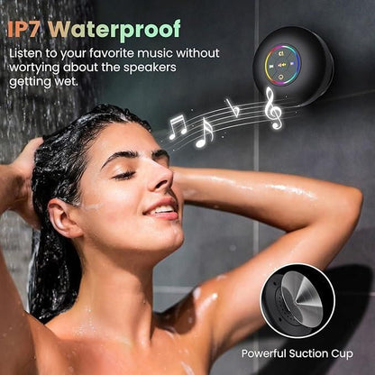 Waterproof Bluetooth Bathroom Speaker with Suction Cup | Shower, Pool & Travel Use