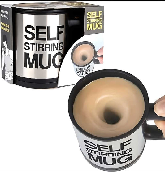 Self Stirring Coffee Mug – Automatic Mixing Cup for Coffee, Tea & Hot Chocolate Lovers ⚡