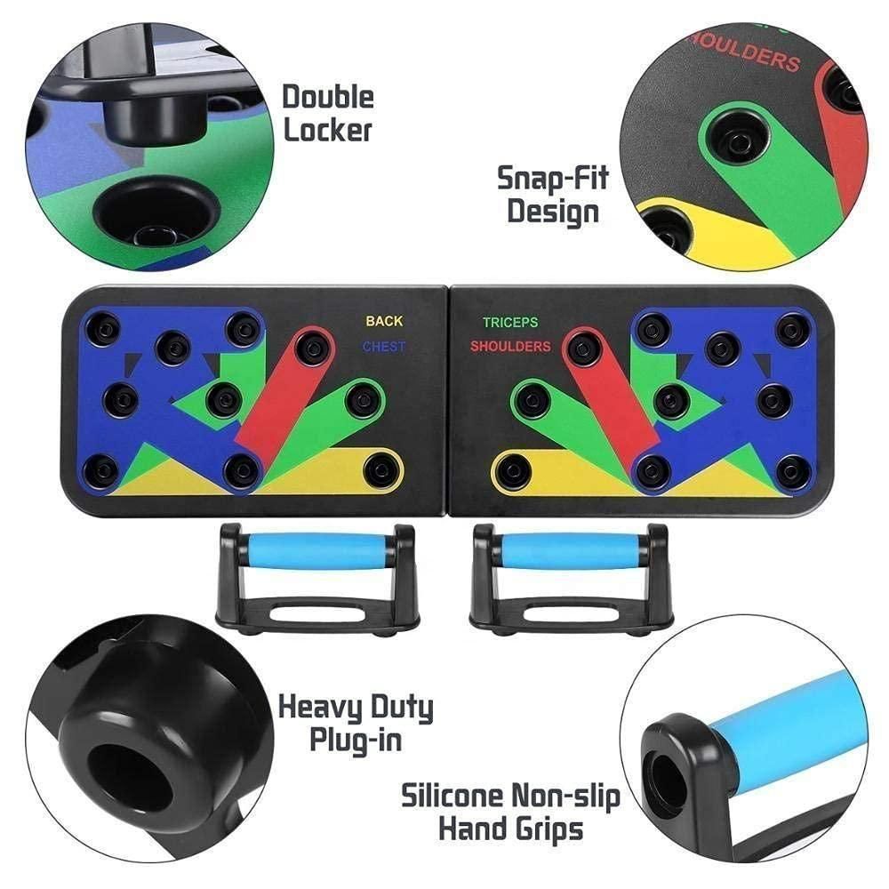 FitBeast 2.0 Push-Up Board – Portable Color-Coded Workout System for Full Body Training