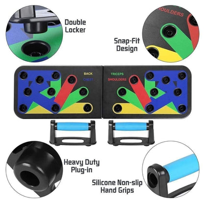 FitBeast 2.0 Push-Up Board – Portable Color-Coded Workout System for Full Body Training