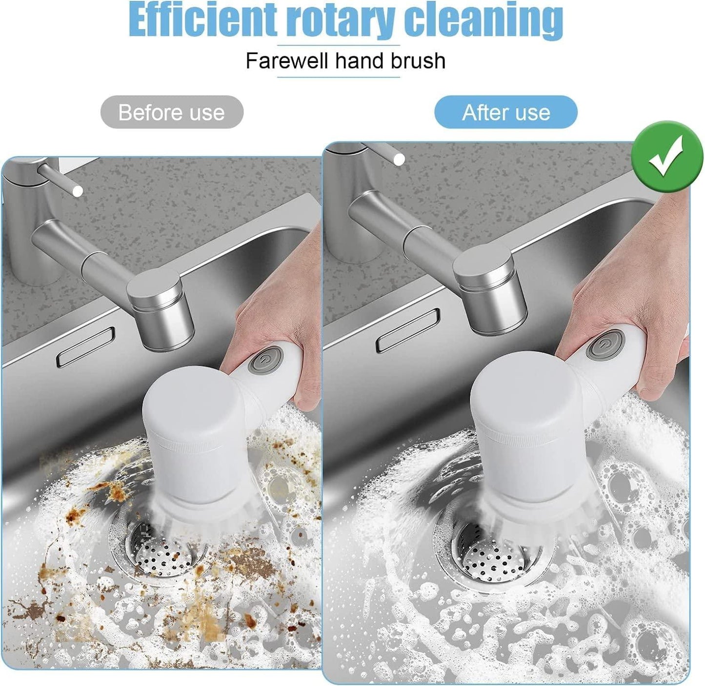 🧼 5 in 1 Handheld Bathroom Cleaning Brush – Deep Cleaning Now Made Easy!