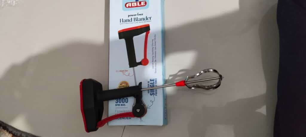 Power Free Hand Blender – Effortless Mixing & Whisking for Every Kitchen 🍹✨