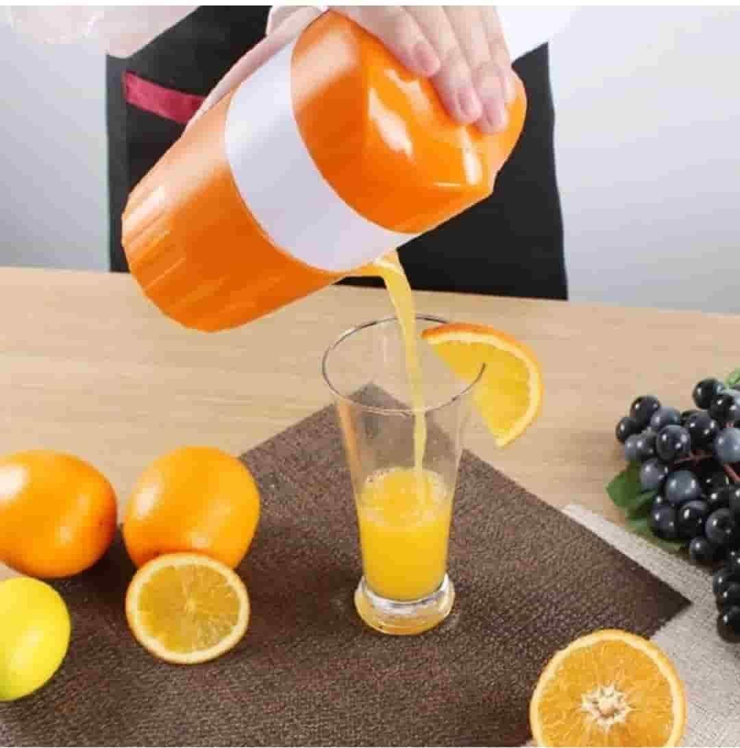 Manual Juicer Machine with Strainer & Container – Fresh Juice Maker for Fruits & Vegetables 🍎🍋