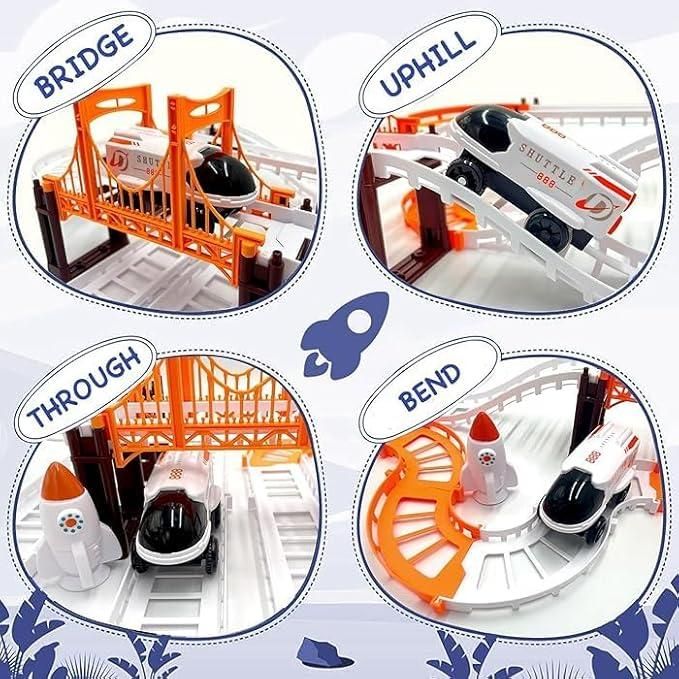 Astronaut Spaceship Track Set – Outer Space Adventure Toy for Kids