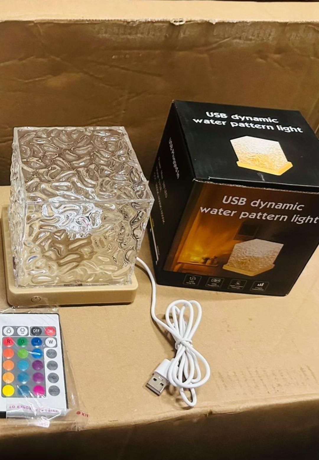 AuroraRipple™ Rotating Water Wave Projector Lamp – Soothing Ambient Night Light