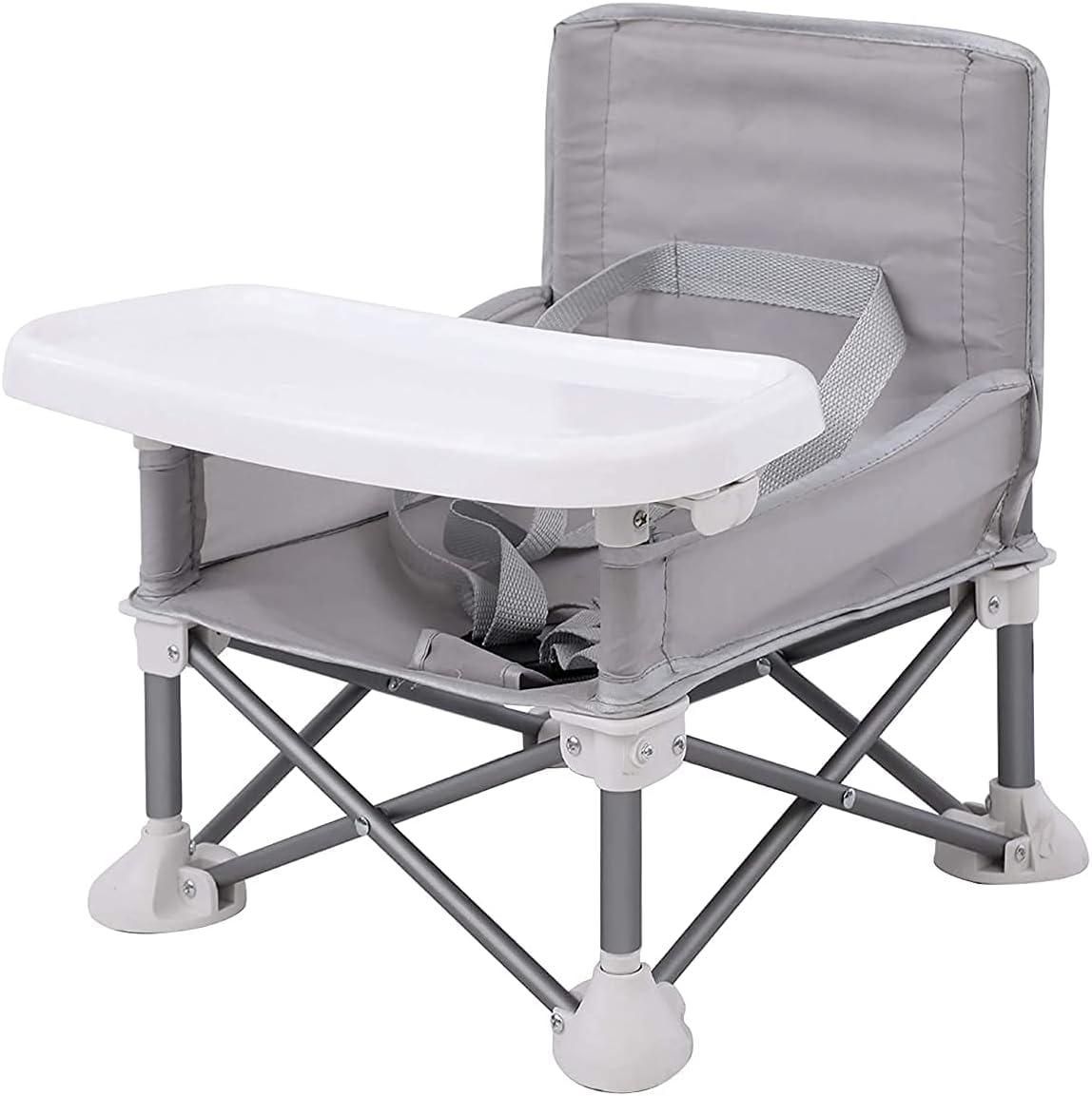 Compact Foldable Baby High Chair With Feeding Tray – Safe, Travel-Friendly & Easy-to-Clean