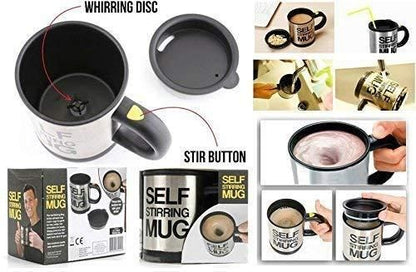 Self Stirring Coffee Mug – Automatic Mixing Cup for Coffee, Tea & Hot Chocolate Lovers ⚡