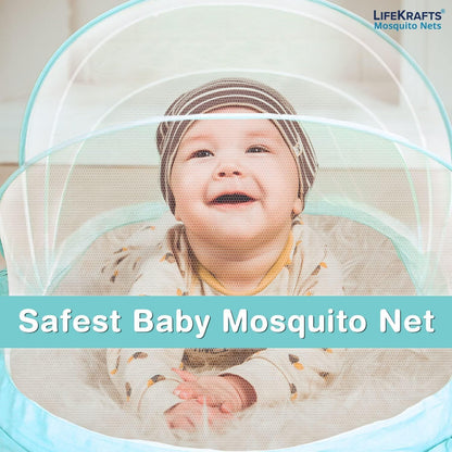 Foldable Baby Mosquito Net – Safe, Comfy & Portable Sleep Protection 💖