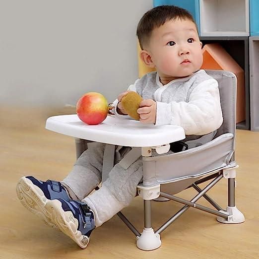 Compact Foldable Baby High Chair With Feeding Tray – Safe, Travel-Friendly & Easy-to-Clean