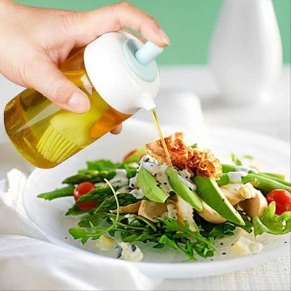 🫙 Plastic 2-in-1 Oil Dispenser — Smart Cooking Made Easy!