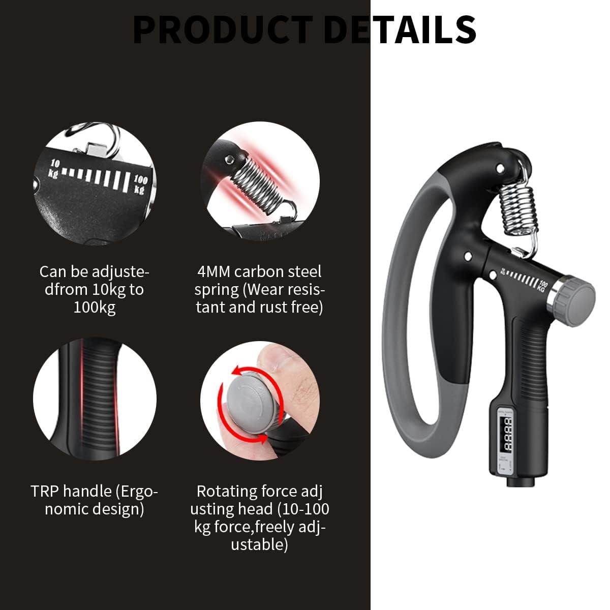 Adjustable Counting Grip – Build Stronger Hands & Track Your Progress 🖐️