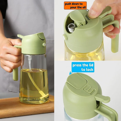 500ml Portable Sprayer Oil Dispenser – Smart, Hygienic & Easy Cooking!