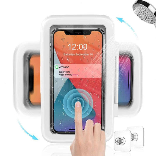 🛁 Premium Waterproof Phone Holder – 100% Splash Proof & Touch Friendly!