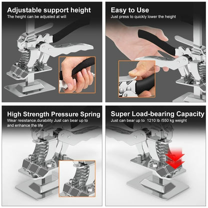 Portable Height Adjustable Lift Jack – Heavy Duty Lifting Made Easy!