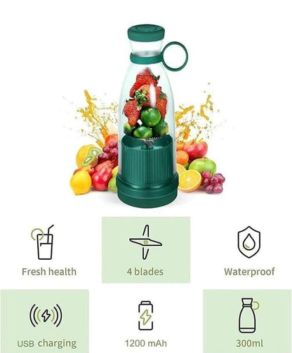 Travel Portable Mini USB Rechargeable Juice Blender | On-the-Go Smoothie & Shake Maker