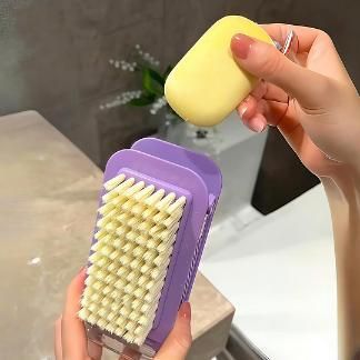 Multipurpose Non-Slip Soap Roller Box With Built-In Brush – Easy Foam, Easy Cleaning