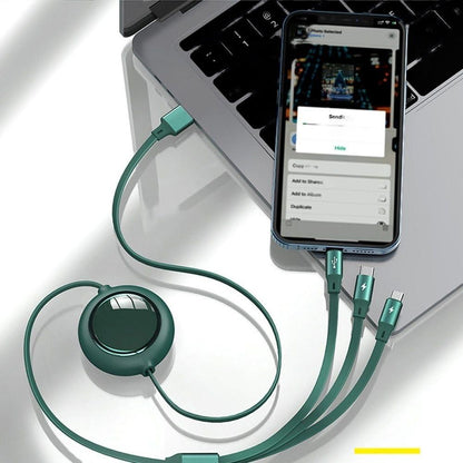 🔌 3-in-1 Universal Fast Charging Cable – Type-C | Micro USB | Lightning