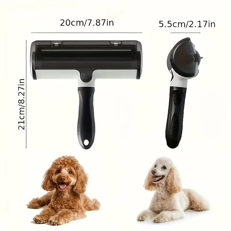 Premium Pet Hair Remover Lint Roller with Built-In Storage Box